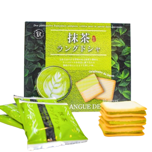 Biscuits Langue de Chat Japonais au Matcha