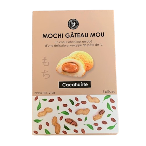 Mochi Gâteau Mou Cacahuète – Boite de 6 pièces